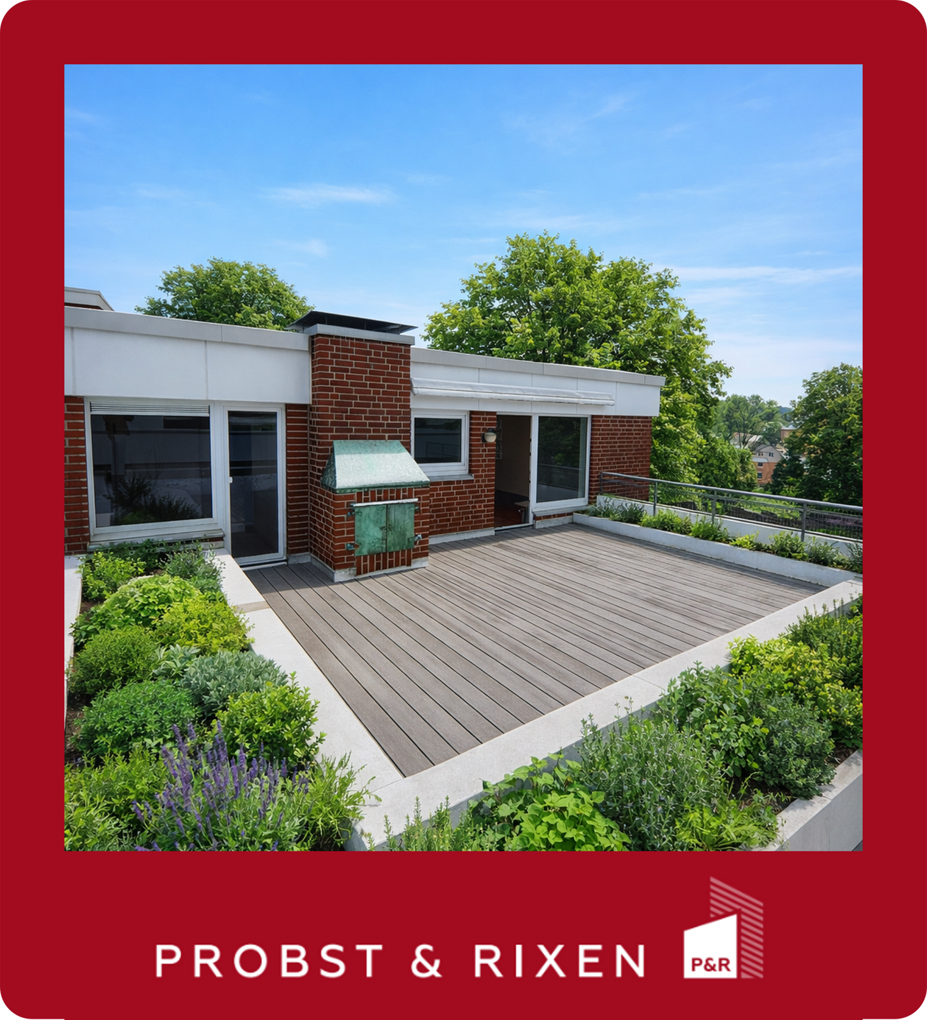 Exklusive Wohnung mit großer Dachterrasse, Kamin und Sauna, 21075 Hamburg, Terrassenwohnung