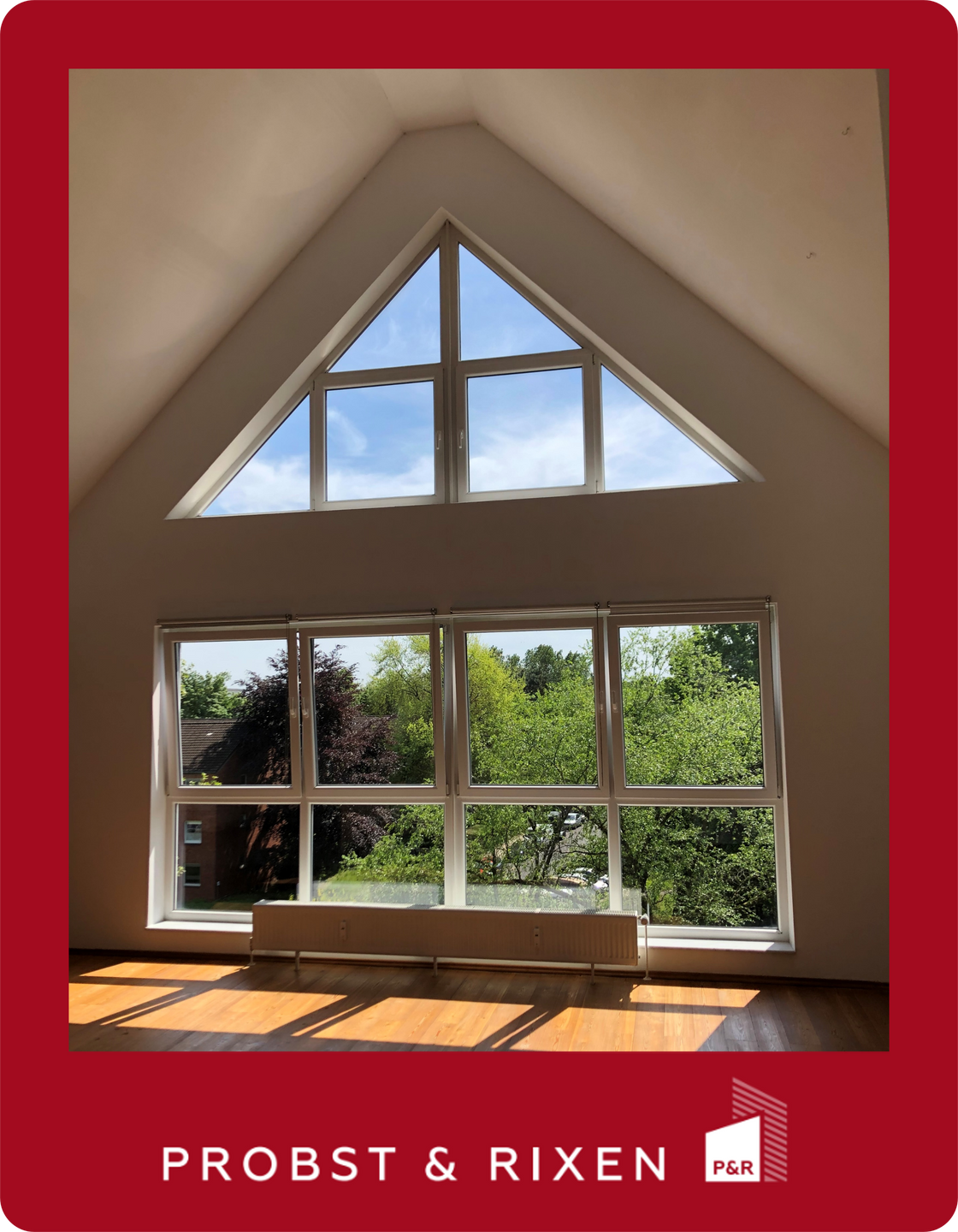 Exklusive „Penthouse“ Wohnung mit großer Glasfront, Parkett und Balkon, 22523 Hamburg, Maisonettewohnung