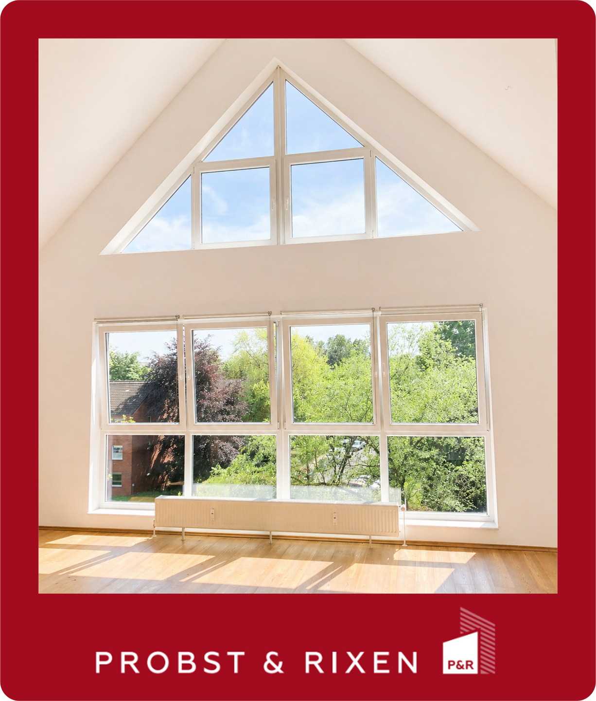 Exklusive „Penthouse“ Wohnung mit großer Glasfront, Parkett und Balkon, 22523 Hamburg, Maisonettewohnung